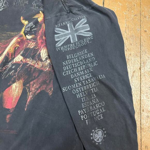 Vintage 1997 Cradle Of Filth The Rape And Ruin Of Europe Tour Long Sleeve - Picture 4 of 7